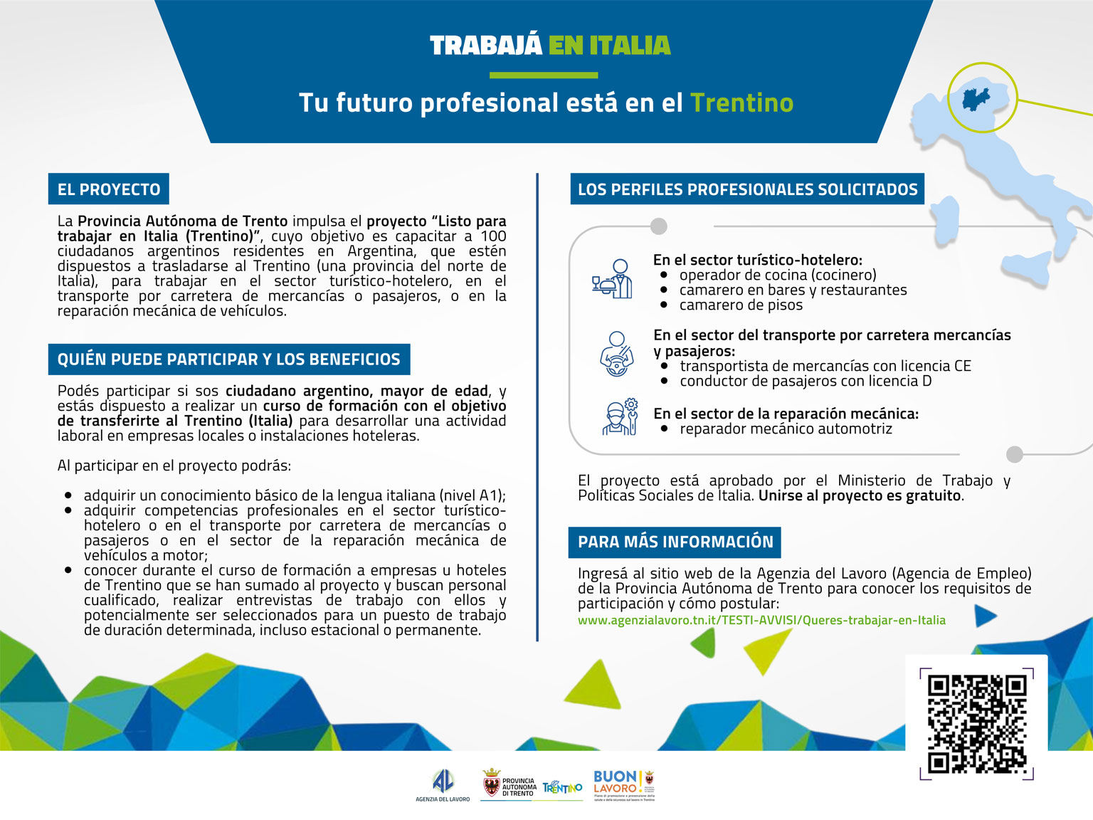 ¿Te gustaría trabajar en Italia? ¿Te gustaría trabajar en Italia?